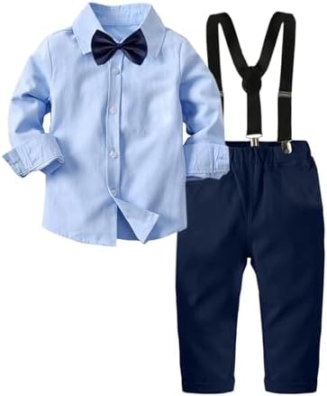 ARTMINE Toddler Boy Formal Suit Gentleman Outfit Set