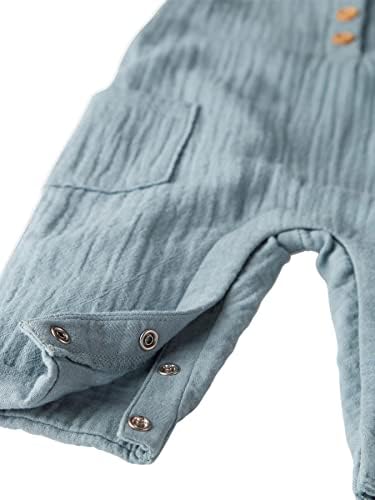 Little Planet by Carters Baby Organic Cotton Gauze Overall Jumpsuit Blue 12M