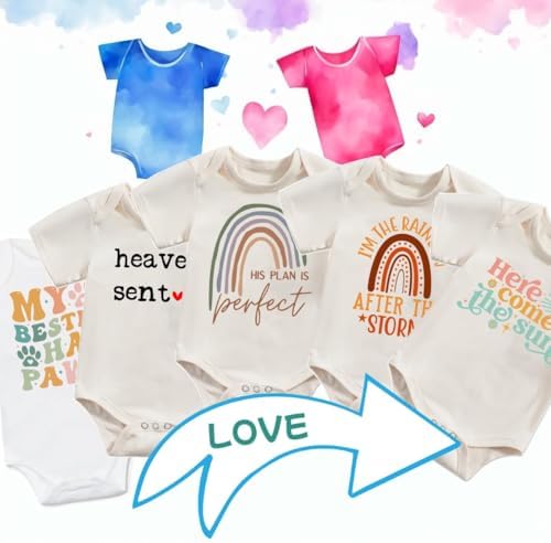Funny Newborn Baby Onesie with Alphabet Letters