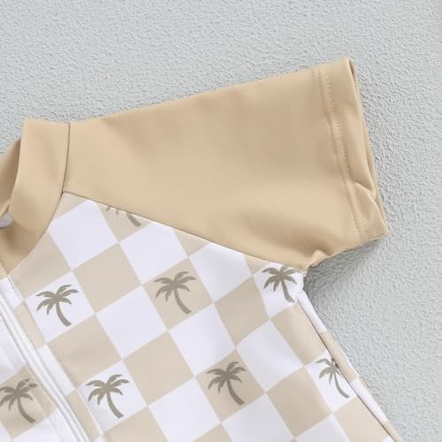 3-Piece Toddler Boys Dinosaur Shark Rash Guard Swim Set UPF 50