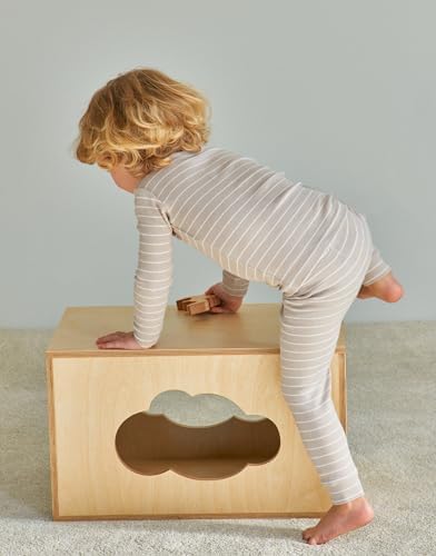 Moimoln 12M-8Y Ribbed Stripe Pajamas for Boys