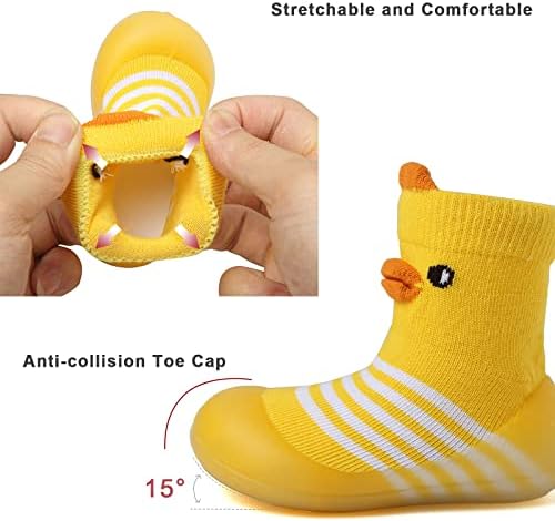 Chaoslook Baby Sock Shoes Non-Slip Anti-Collision Soft Rubber Sole Cartoon Design