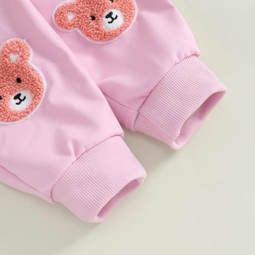 Fall Winter Toddler Bear Sweater Pants Set