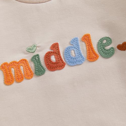 Big Middle Little Sibling Romper Set for 3rd Baby