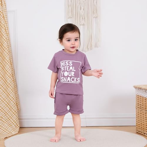 LIOMENGZI Toddler Girl Summer Outfit 2-Piece Set
