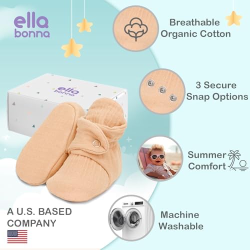 Ella Bonna Organic Cotton Toddler Slippers