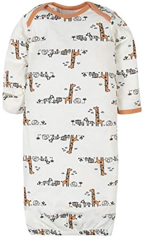 Gerber 4-Pack Cuddle Comfort Baby Gown Easy changing Fun designs