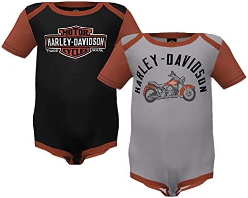 Harley-Davidson Baby Boys 2-Pack RibbonCreeper