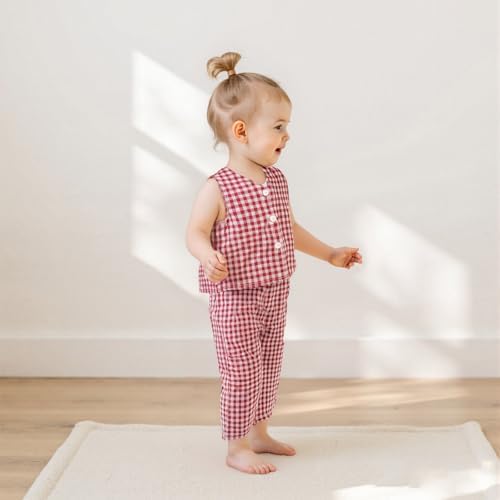 Adorable Plaid Outfit for Toddler Girls