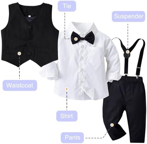 5 Piece Gentleman Wedding Fit Toddler Set
