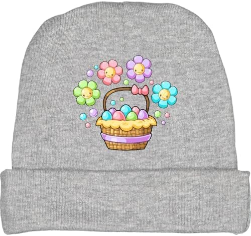 inktastic Happy Flowers and Pastel Eggs Baby Beanie Hat