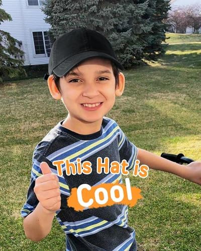 FURTALK Toddler Baseball Hat Kids Boys Adjustable Washed Cotton Baseball Cap with Ponytail