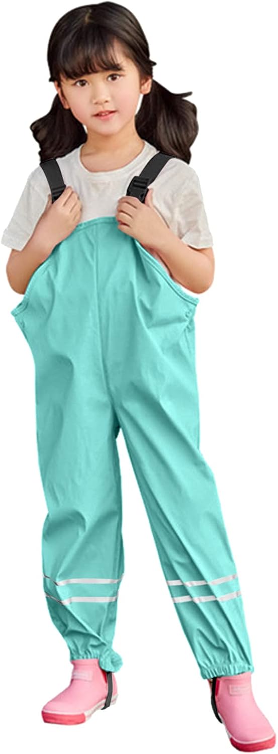 Safety First Reflective Strips Water-Resistant Toddler Rainpants by ToddlBy