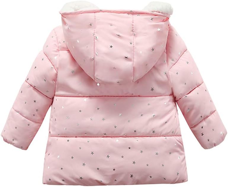 Dimple Winter Jacket for Kids Cute Star Print