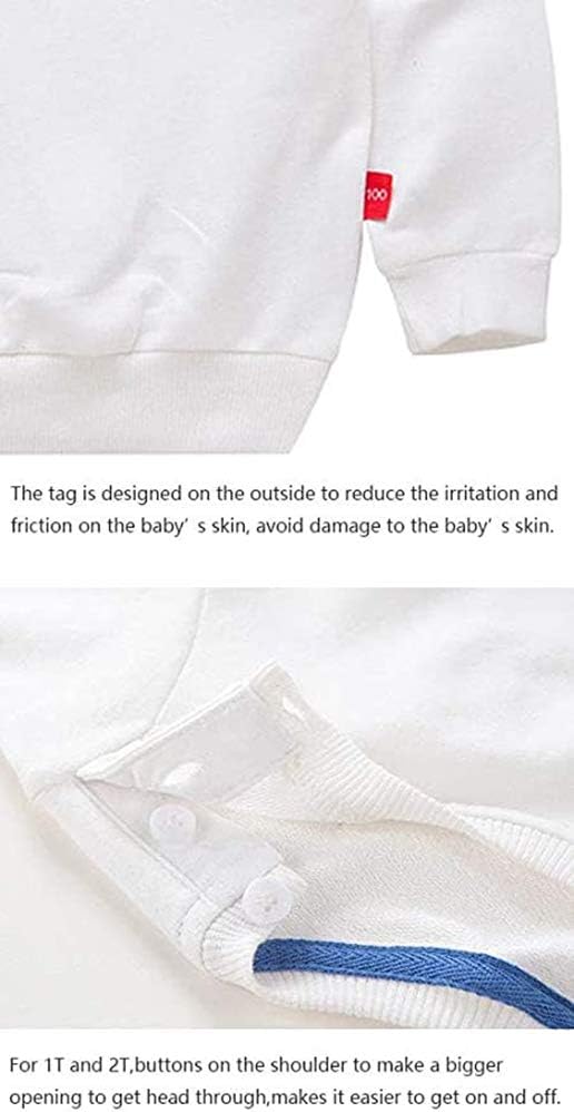 HAXICO Unisex Kids Cotton Thin Sweatshirt
