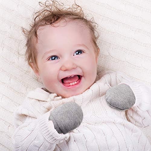 9-Pair No-Scratch Cotton Gloves for Newborn Boys and Girls