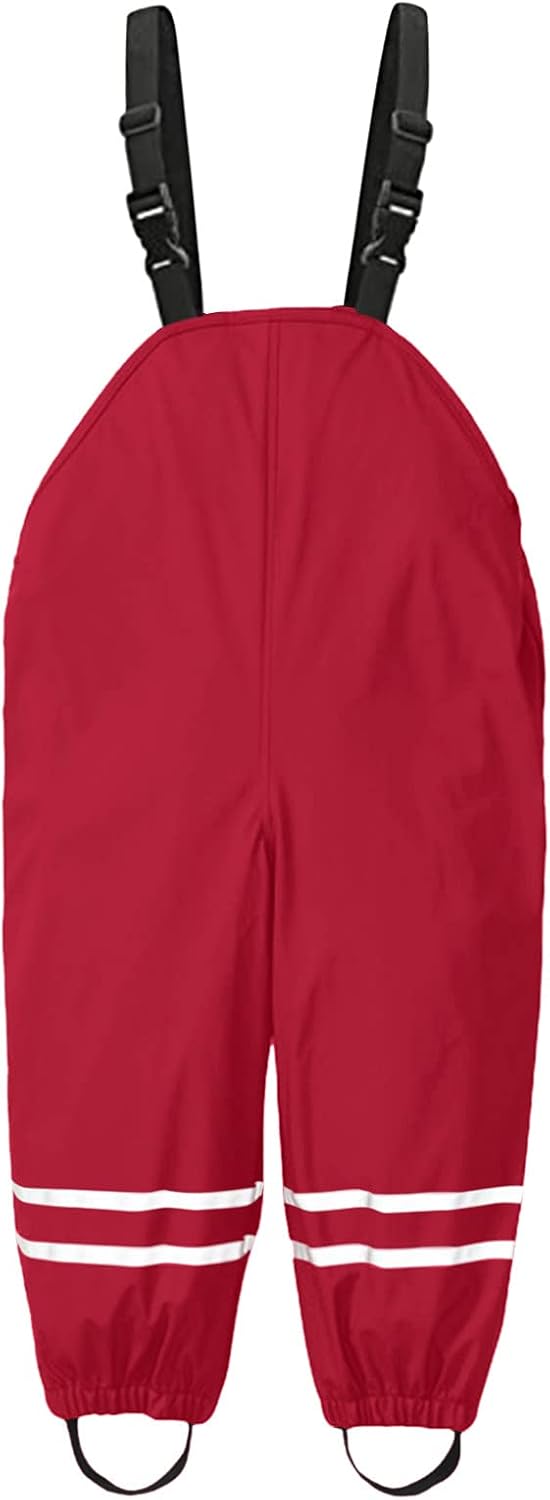 Toddlers Waterproof Rain Pants with Hoods