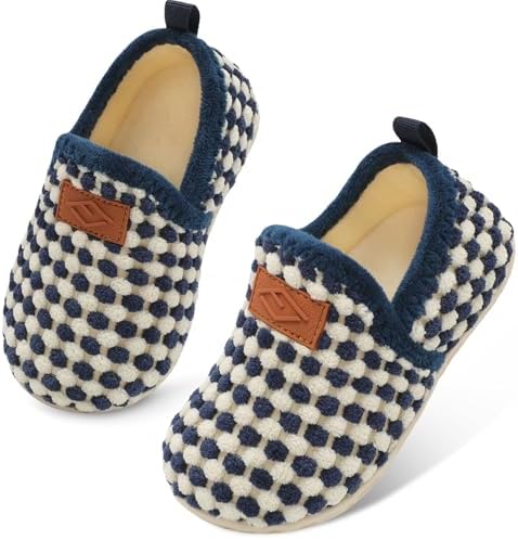 Lefflow Toddler Slippers for Boys Girls Lightweight Comfortable House Shoes