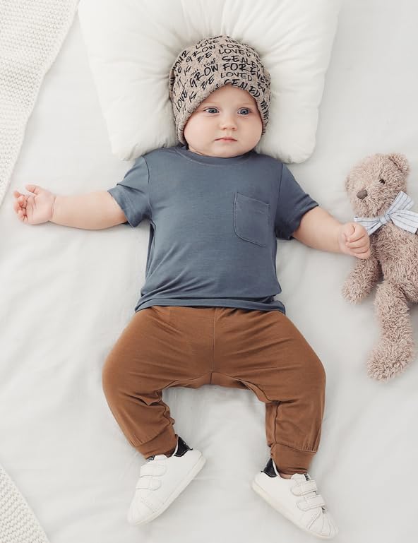 JunNeng 3PCS Baby Rayon of Bamboo Jogger Pants