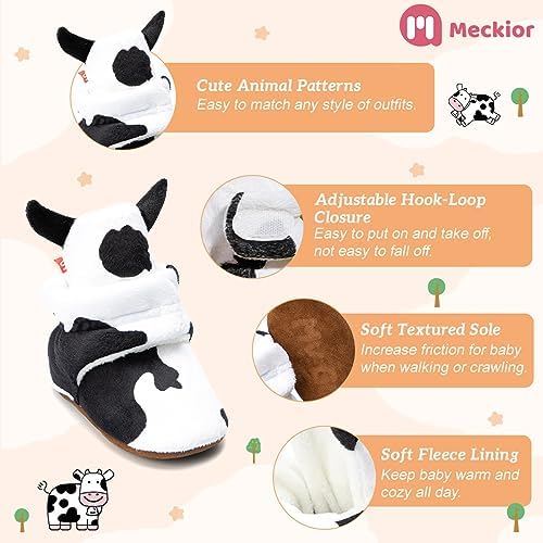 Meckior Newborn Winter Fleece Booties