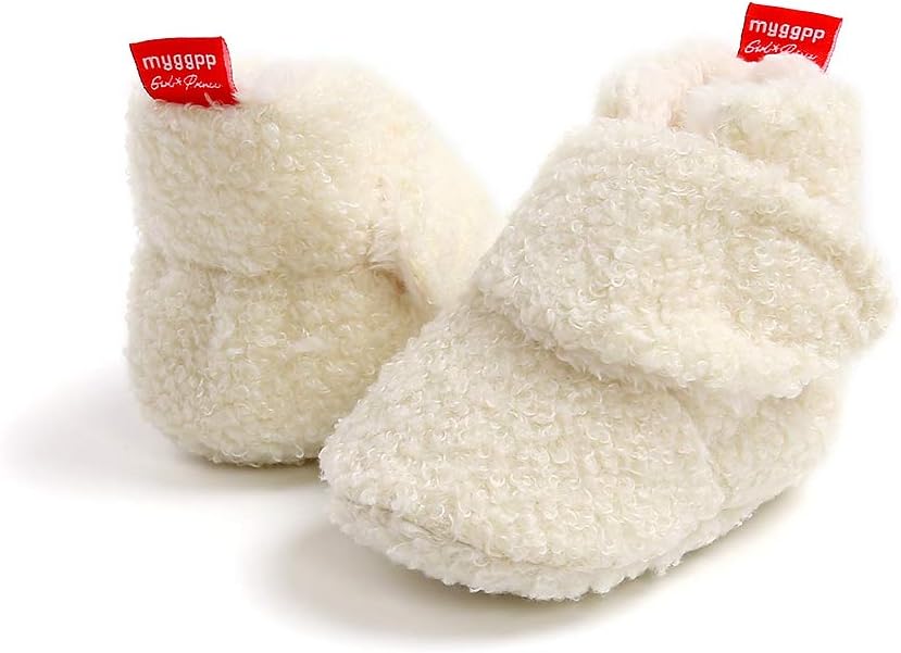 Stay On Fleece Booties for Babies