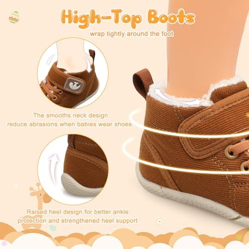 Warm Fleece Slippers for Babies