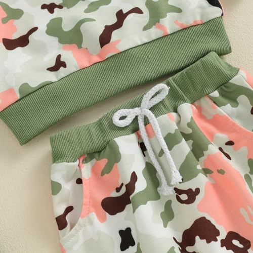 Camouflage Fall Clothes Set for Baby Girls