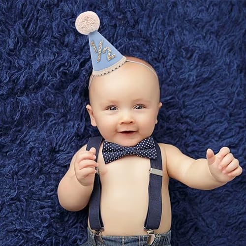 Half Birthday Cone Hat for Babies
