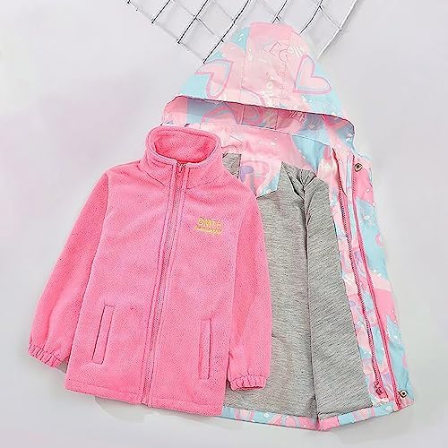 AMIMOJY - Kids Long Ski Coats Removable Liner