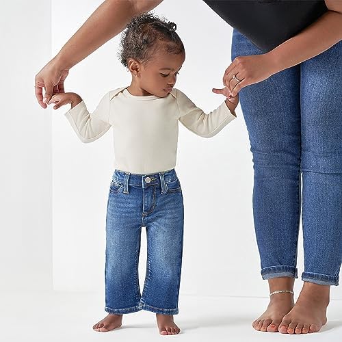 Gerber Baby Toddler Straight Leg Stretch Jeans in Denim