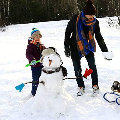 MENOLY 4 Pairs Toddler Magic Stretch Mittens Winter Warm Kids Knit Gloves