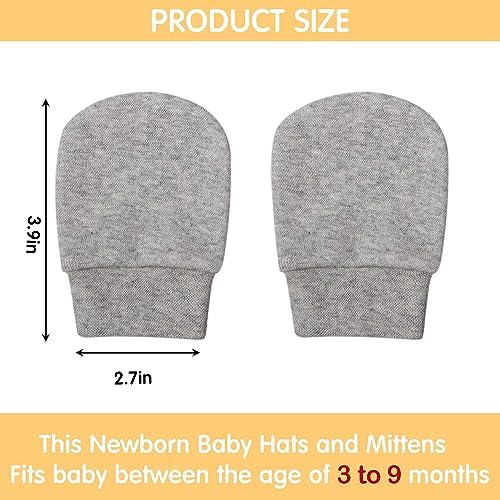 Geyoga 6 Pairs Newborn Toddler No Scratch Gloves