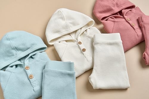 Modern Moments by Gerber Baby Girls Cozy Waffle 2-Piece Set 100 Stretchy