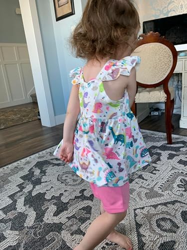 2-Pack Dinosaur-Ruffled Leopard Child Outfits