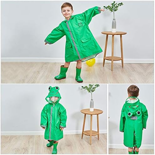 Dynamic 3D Cartoon Raincoat for Girls Waterproof and Comfortable