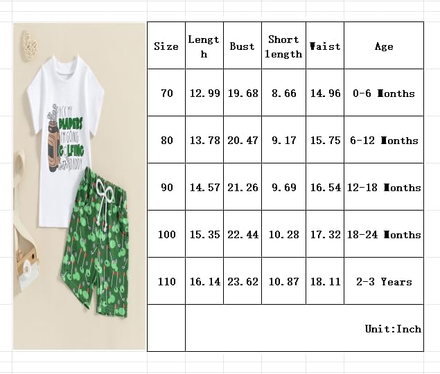 Playful Golf Outfit for Baby Boys