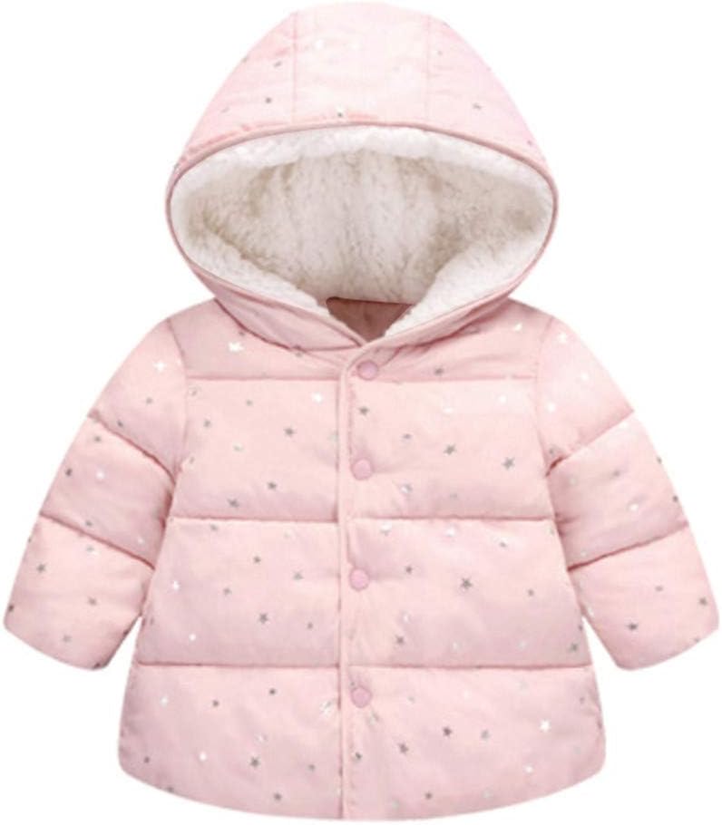Dimple Winter Jacket for Kids Cute Star Print