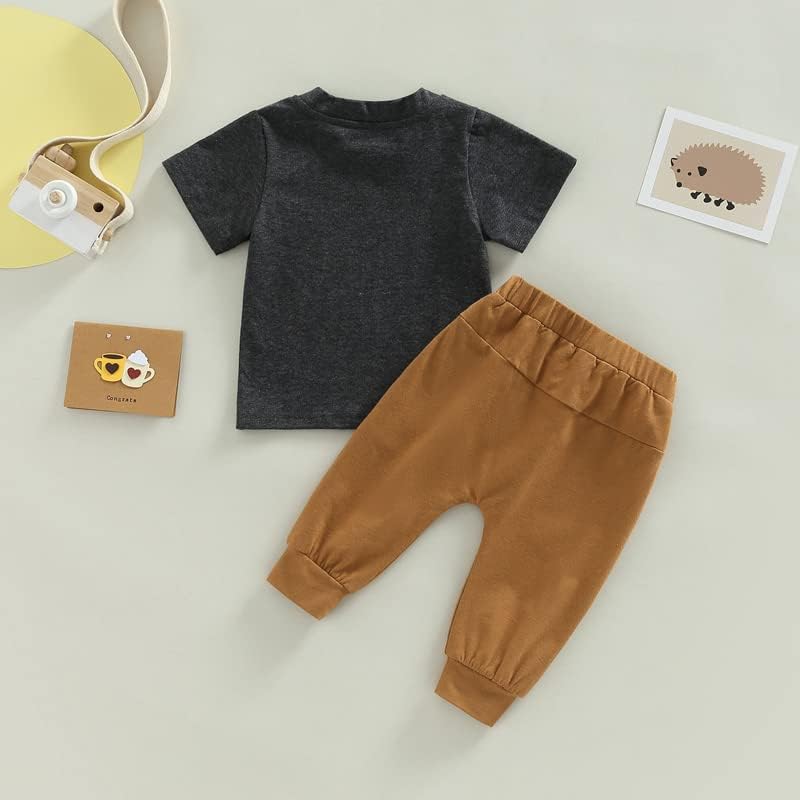Yingisfitm Toddler Valentines Day Crewneck Sweatshirt and Pants Set for Boys