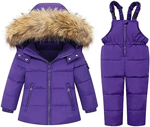 Winter Warm Hooded Snowsuit for Babies Childproof Child Nature