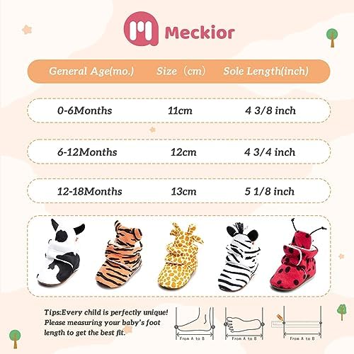 Meckior Newborn Winter Fleece Booties