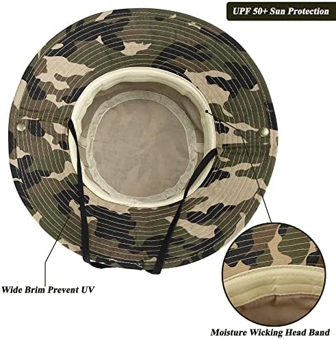 OvoY Toddler Sun Hat Bucket Boys Camouflage Fishman Cap Packable