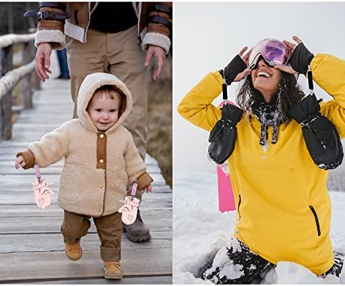 SS Stainless Steel Gloves Clips for Kids Warm Winter Accessories
