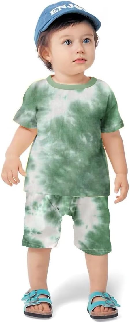 Perfect Summer Outfits Coolago Toddler Tie Dye 4-Piece Set for Boys