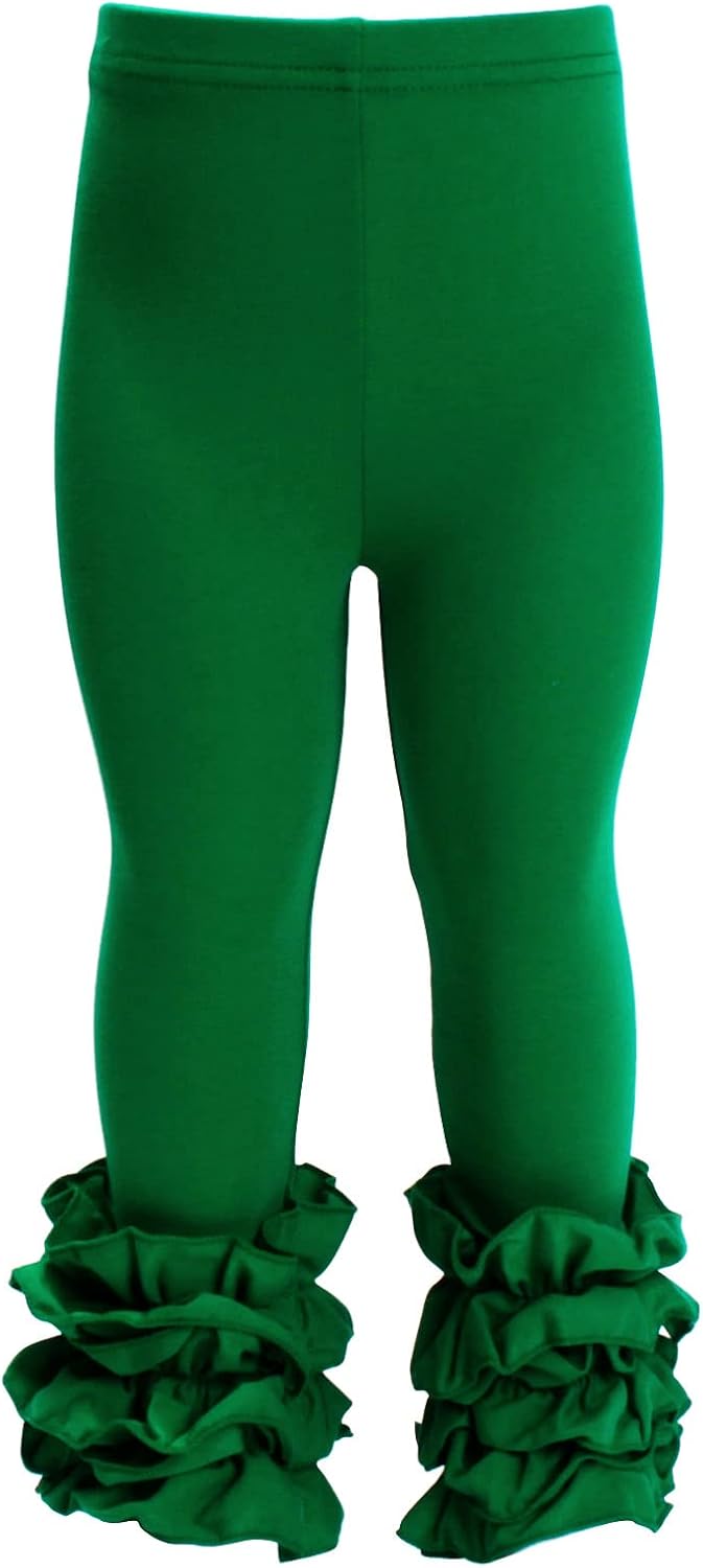 HOOLCHEAN Baby Toddler Ruffle Leggings for Little Girls