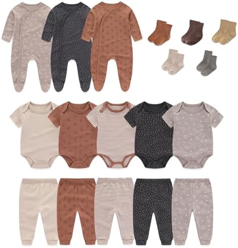 18-Piece Cotton Baby Layette Set for Newborn Essentials