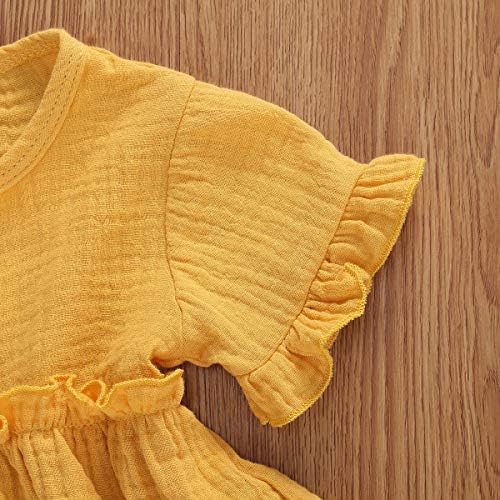 Perfect Summer Outfit for Newborn - Ruffled Solid Set