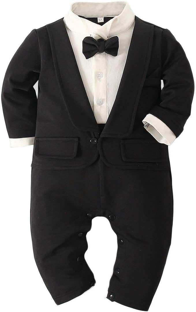 Baby Boys Romper with Stripe