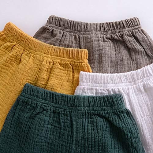 Weixinbuy Solid Ruffle Summer Pants for Babies