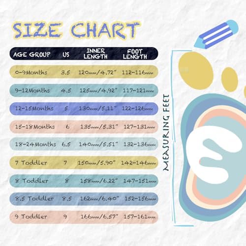 Engtoy Baby Walking Shoes Non-Slip Breathable for Toddler and Baby