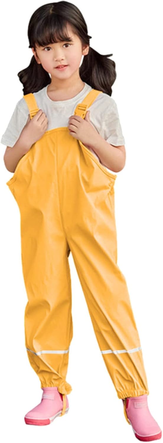 Stylish weatherproof rain jacket for toddlers with reflective strips